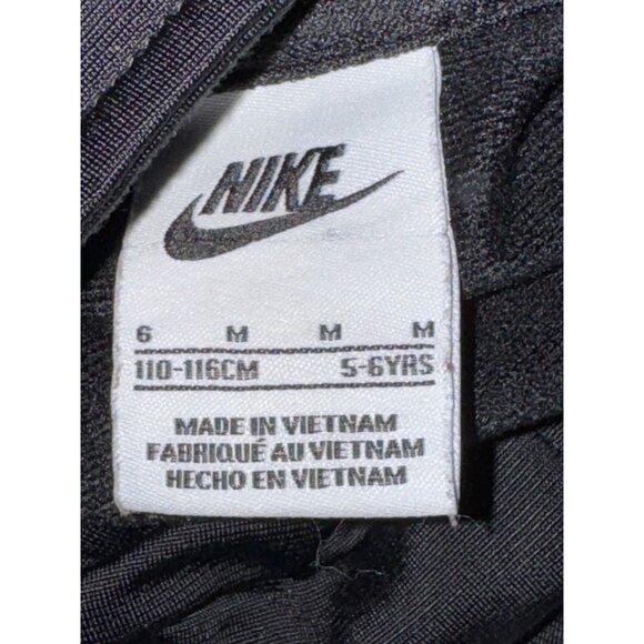 Nike Kids Black Full-Zip Track Jacket Size M (5-6 Years) Polyester Blend - Picture 5 of 5